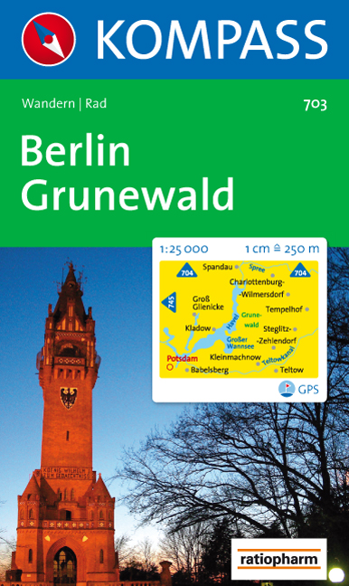 Wandelkaart 703 Berlin-Grunewald | Kompass |