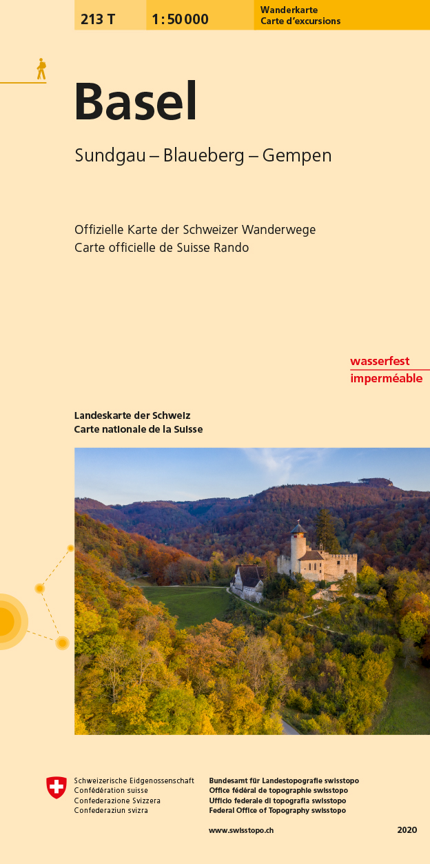Online bestellen: Wandelkaart 213T Basel | Swisstopo