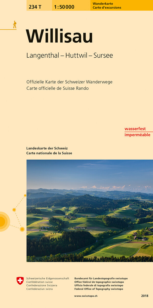 Online bestellen: Wandelkaart 234T Willisau | Swisstopo