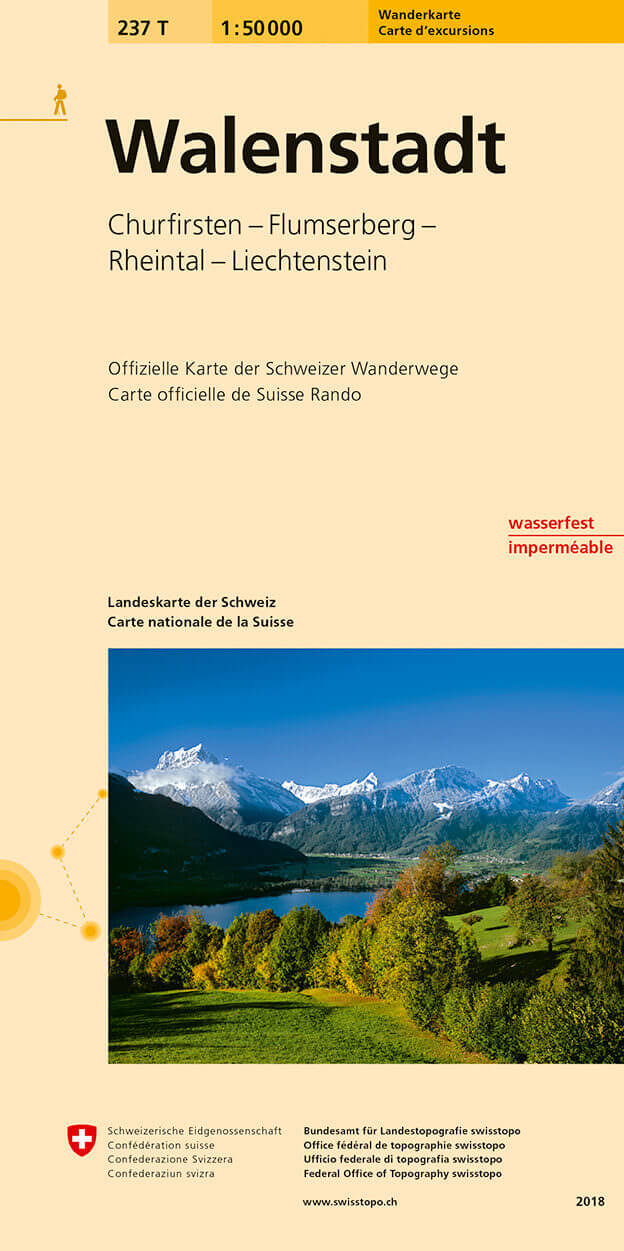 Online bestellen: Wandelkaart 237T Walenstadt | Swisstopo