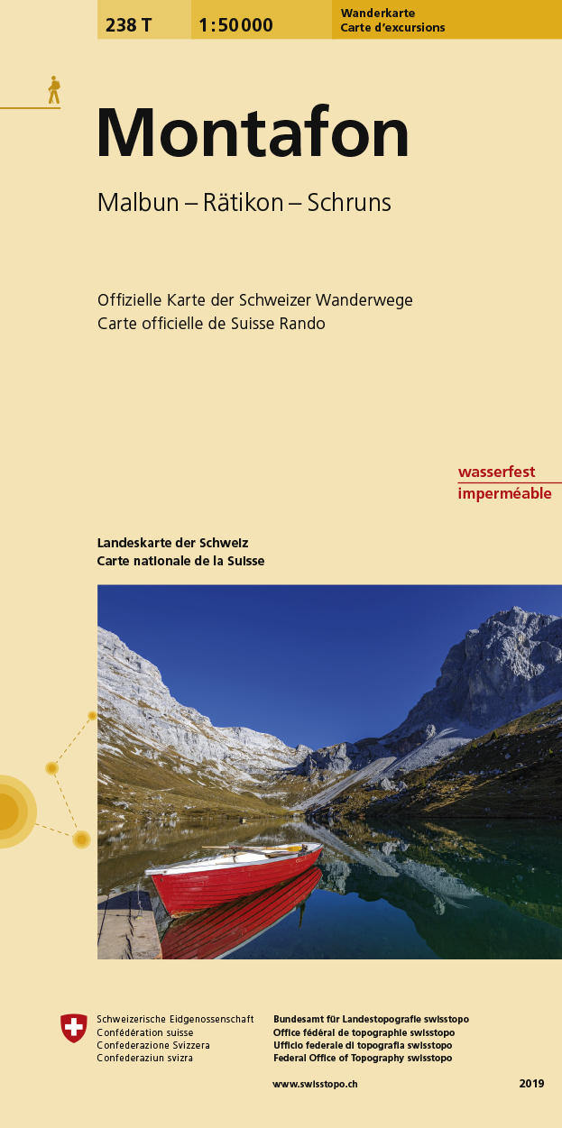Online bestellen: Wandelkaart 238T Montafon | Swisstopo