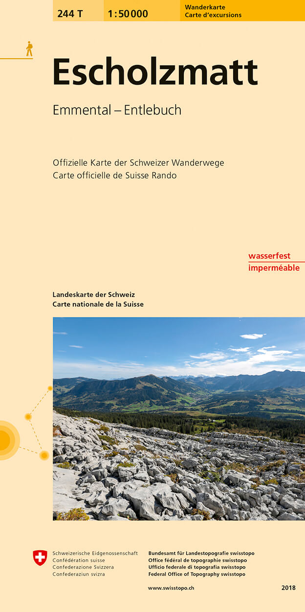 Online bestellen: Wandelkaart 244T Escholzmatt | Swisstopo