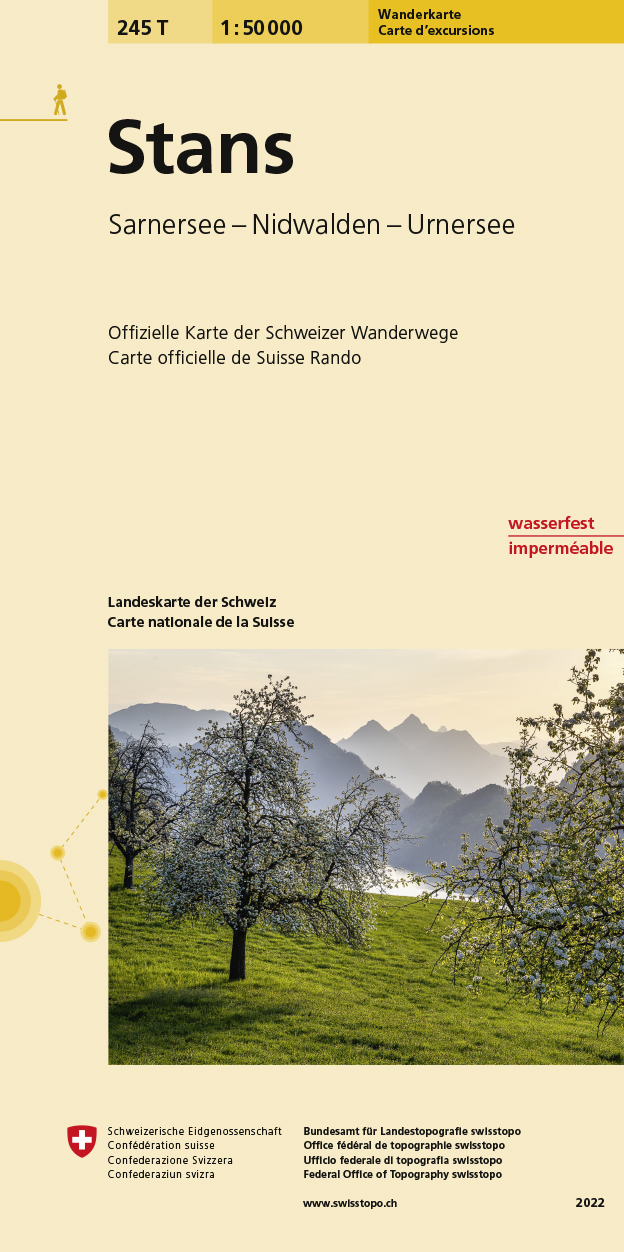 Online bestellen: Wandelkaart 245T Stans | Swisstopo