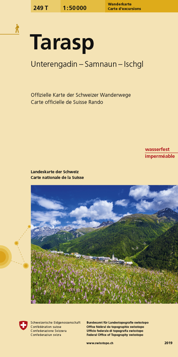 Online bestellen: Wandelkaart 249T Tarasp | Swisstopo