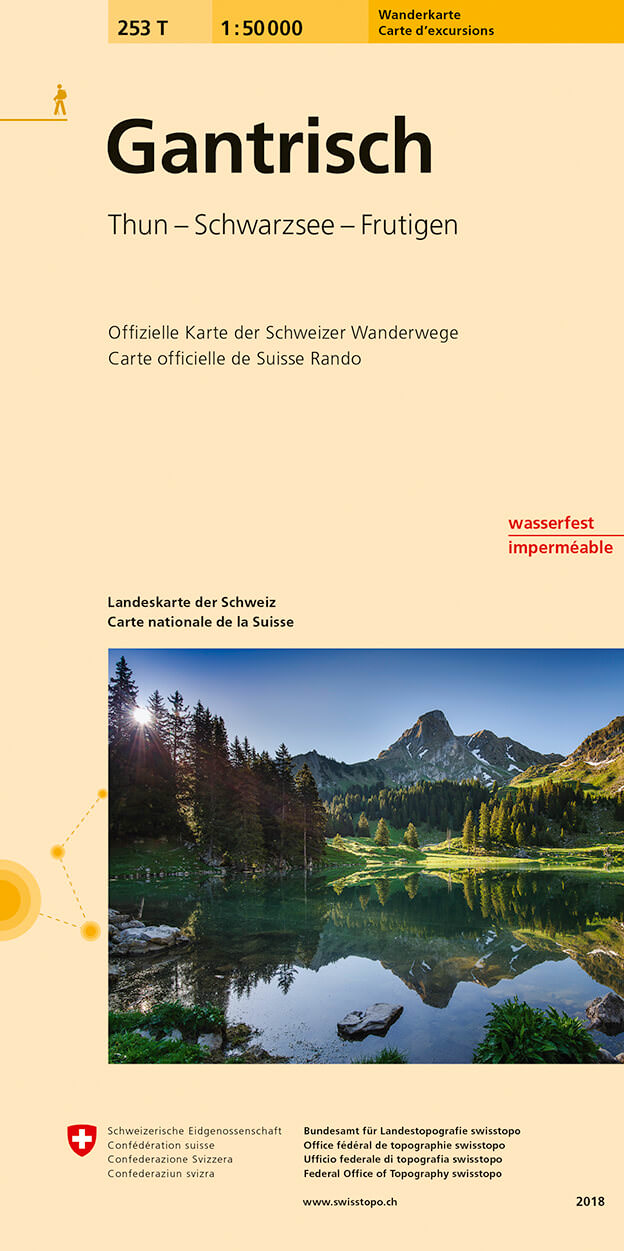 Online bestellen: Wandelkaart 253T Gantrisch | Swisstopo