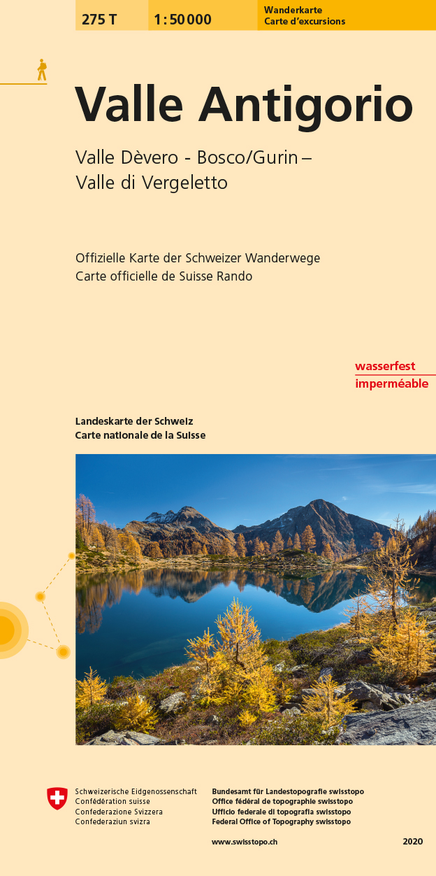 Online bestellen: Wandelkaart 275T Valle Antigorio | Swisstopo