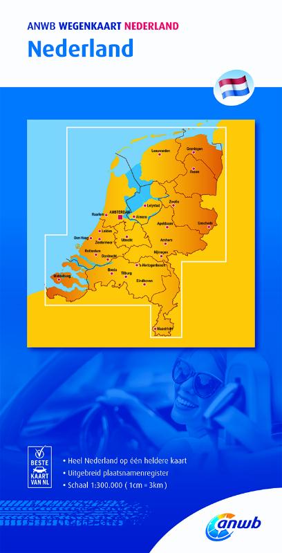 Online bestellen: Wegenkaart - landkaart Nederland | ANWB Media