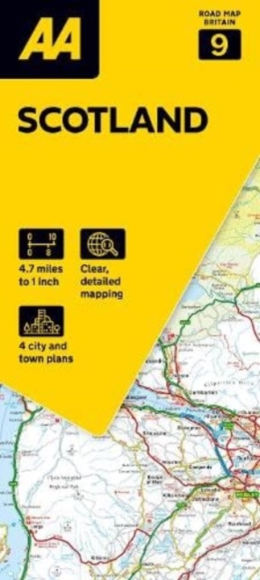 Online bestellen: Wegenkaart - landkaart 9 Road Map Britain Scotland - Schotland | AA Publishing