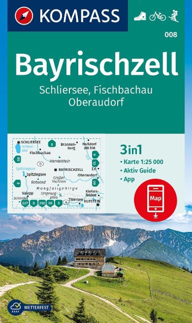 Online bestellen: Wandelkaart 008 Bayrischzell | Kompass