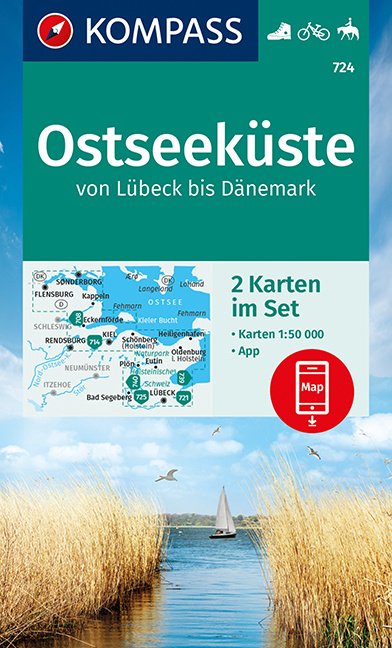 Online bestellen: Wandelkaart 724 Ostseeküste | Kompass
