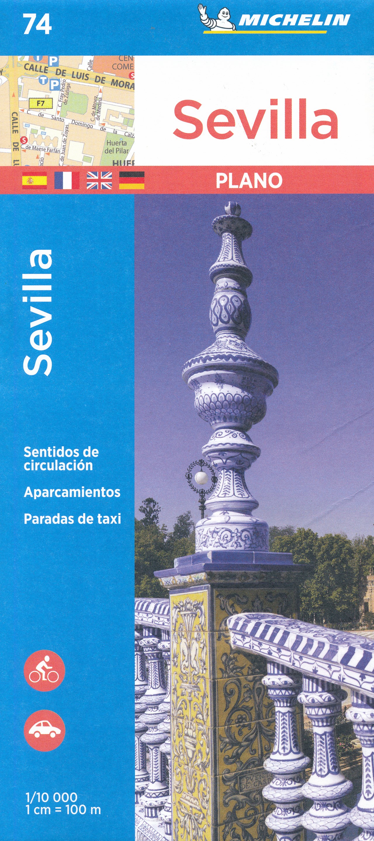 Online bestellen: Stadsplattegrond 74 Sevilla | Michelin