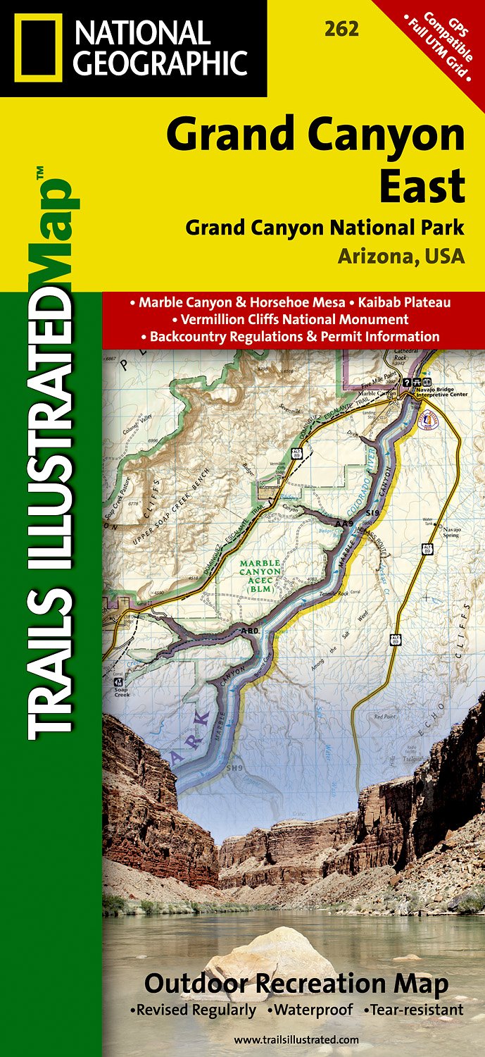 Online bestellen: Wandelkaart 262 Grand Canyon East - Oost | National Geographic