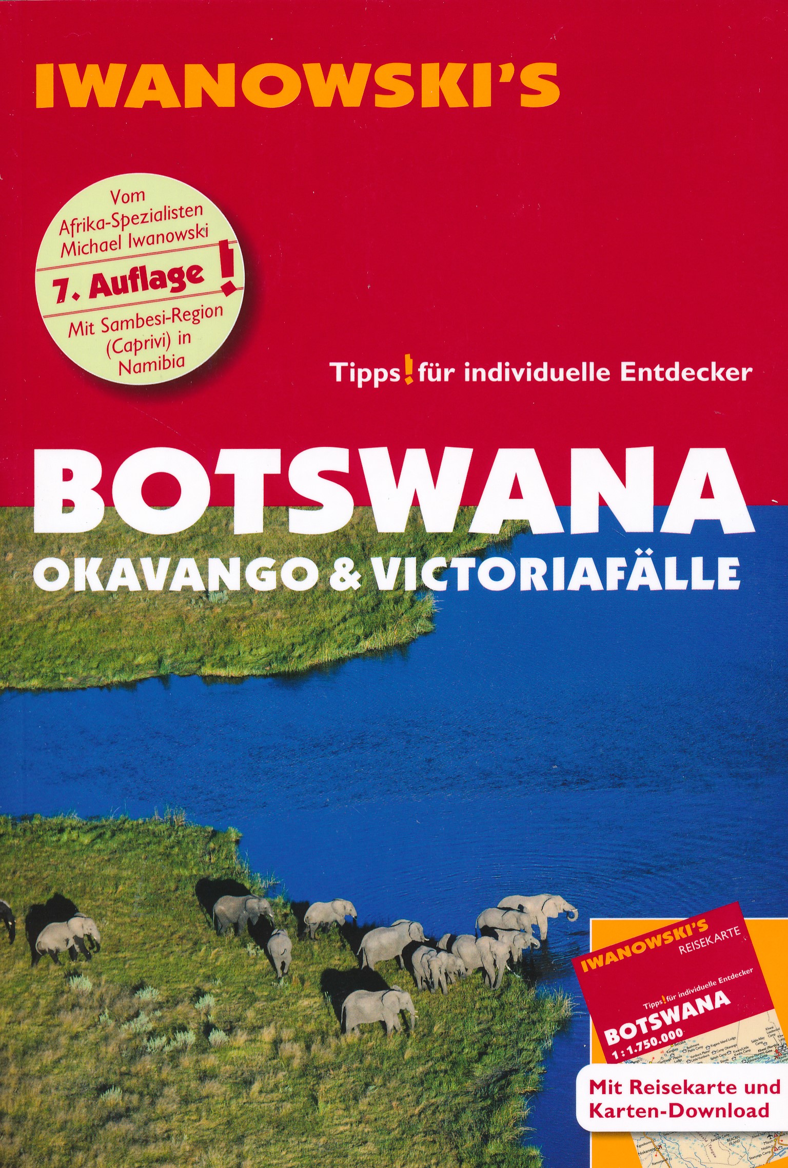 Online bestellen: Reisgids Botswana - Okavango & Victoriafälle | Iwanowski's