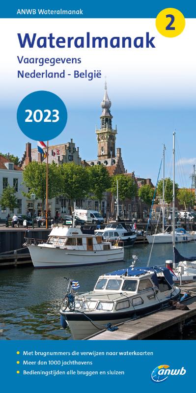 Online bestellen: Watersport handboek Wateralmanak Vaargegevens Nederland - België deel 2 - 2023 | ANWB Media