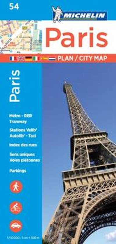 Online bestellen: Stadsplattegrond 54 Paris - Parijs | Michelin