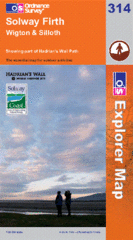 314 Wandelkaart - topografische kaart Solway Firth, Wigton, Silloth explorer 314 | Ordnance Survey | 