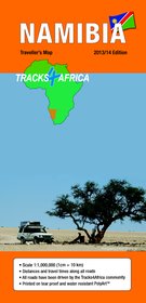 Wegenkaart landkaart Namibia - Namibië 2013-2014 edition | Tracks4Africa | 
