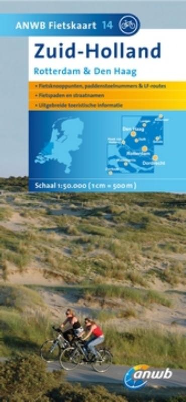 Fietskaart 14 Zuid Holland - Rotterdam en Den Haag | ANWB | 