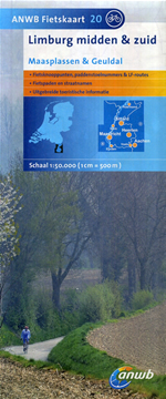Fietskaart 20 Limburg Midden en Zuid - Maasplassen en Geuldal | ANWB | 