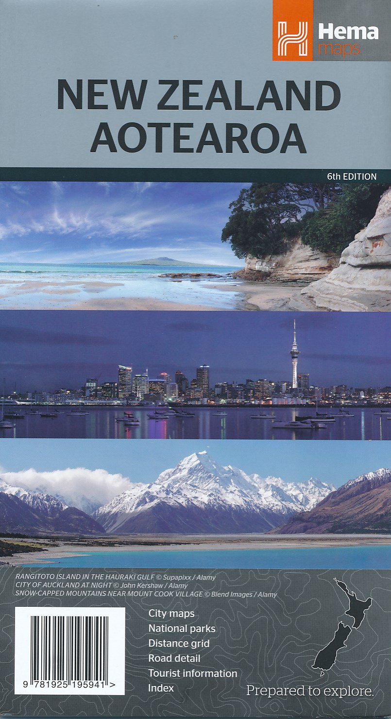 Online bestellen: Wegenkaart - landkaart Nieuw Zeeland - New Zealand - Aotearoa | Hema Maps