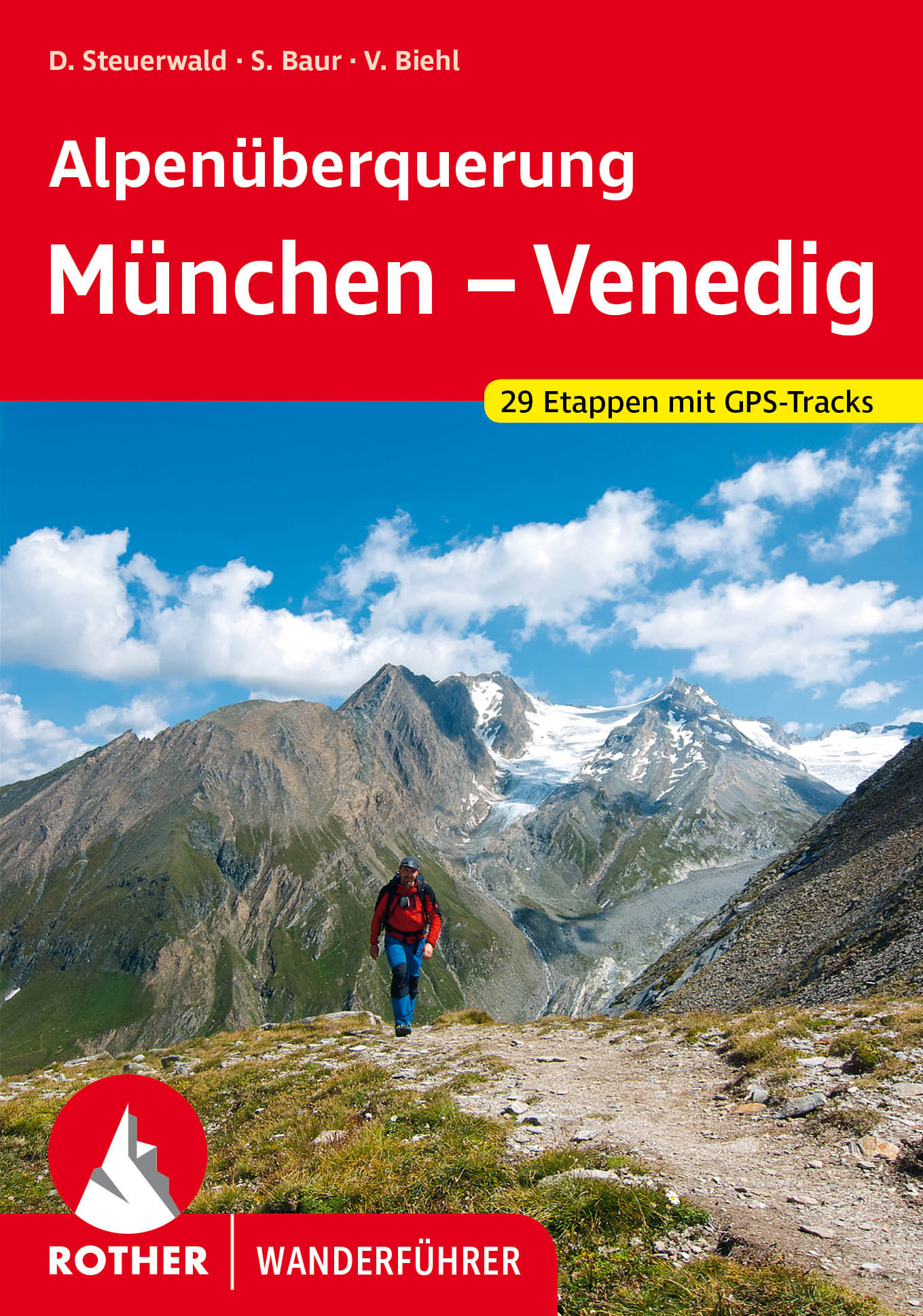 Online bestellen: Wandelgids Munchen - Venetie, München - Venedig | Rother Bergverlag