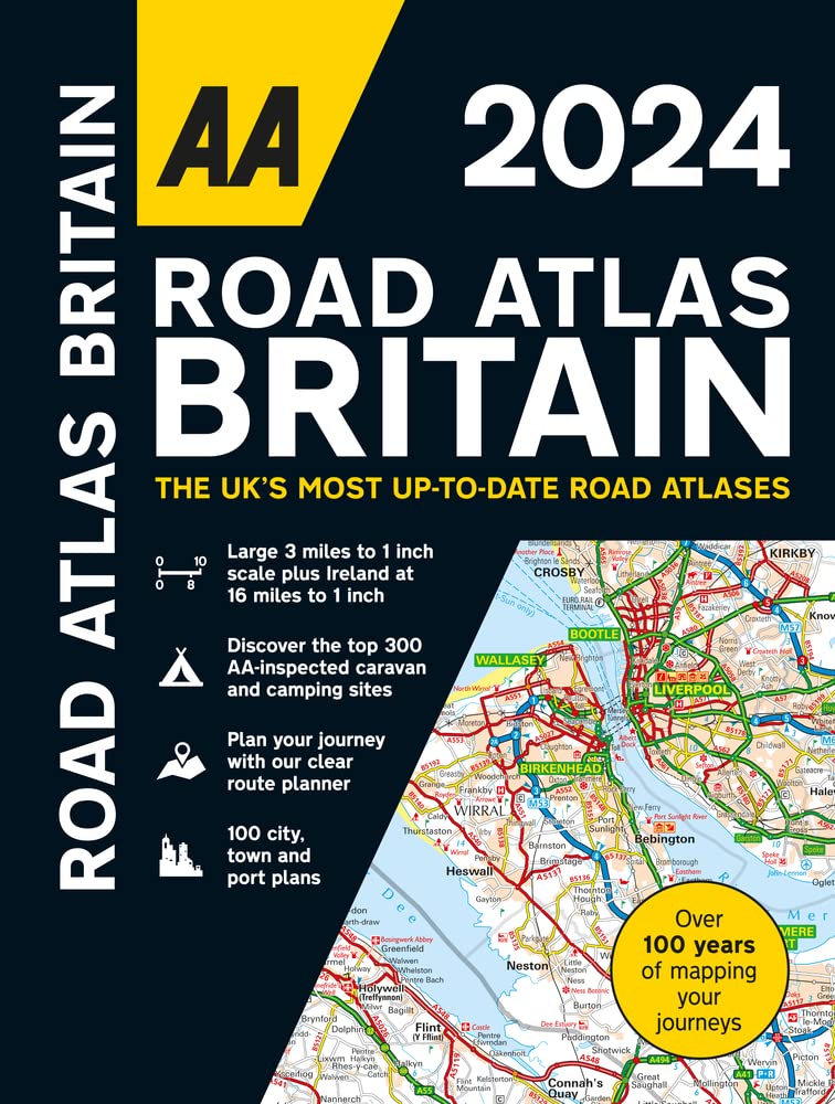 Online bestellen: Wegenatlas Road Atlas Britain 2024 - A4 | AA Publishing