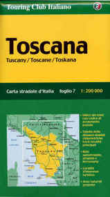 Wegenkaart - landkaart Toscana - Toscane fietskaart | Touring club Italiano TCI 1:200.000 |
