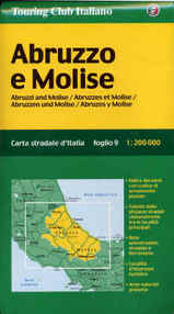 Wegenkaart - landkaart Abruzzo Molise - Abruzzen fietskaart | Touring club Italiano TCI 1:200.000 |