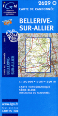 Wandelkaart 2629 O - 2629O Bellerive-sur-Allier Topografische kaart | IGN Institut Geographique National |