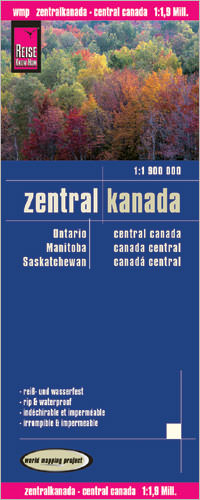 Online bestellen: Wegenkaart - landkaart Zentral Kanada - Centraal Canada | Reise Know-How Verlag