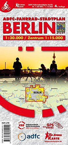 Online bestellen: Fietskaart ADFC Fahrradstadtplan Berlin | Pietruska