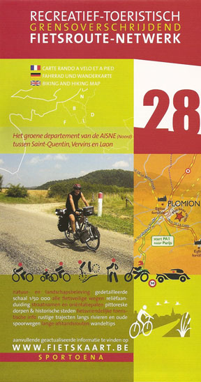 Fietskaart 28 Fietsroute-Netwerk Het groene departement van de AISNE
