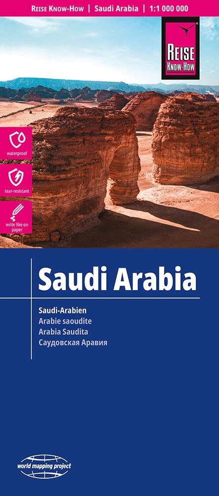 Online bestellen: Wegenkaart - landkaart Saudi-Arabien - Saudi Arabië | Reise Know-How Verlag
