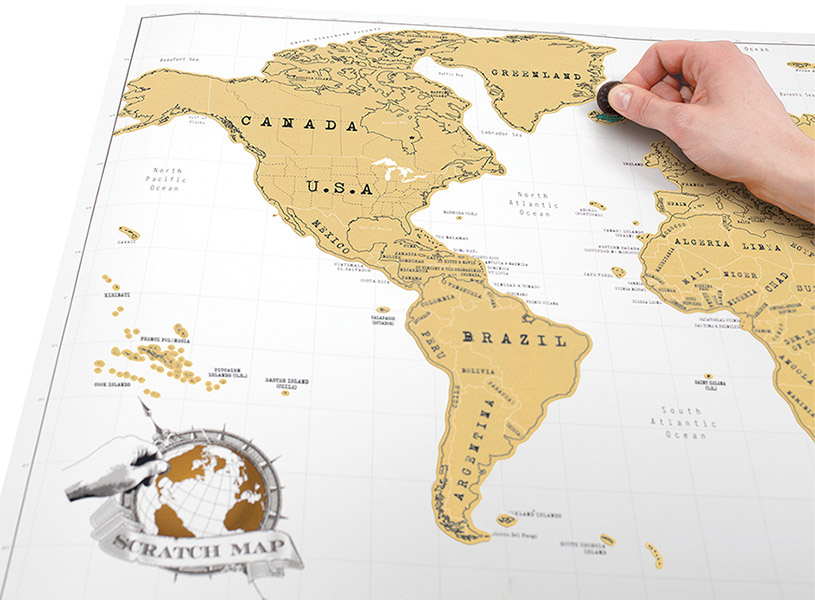 Map Wereldkaart | Luckies | 5060146590310 | De Zwerver