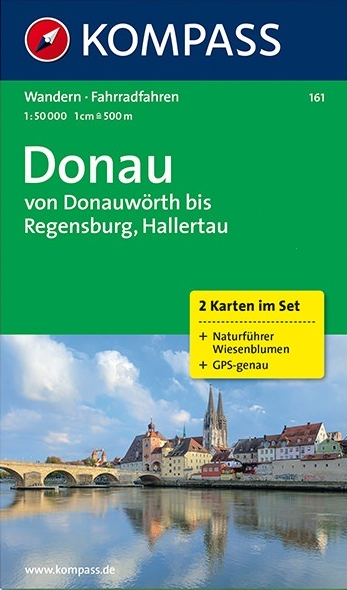 Online bestellen: Wandelkaart 161 Donau | Kompass