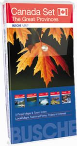 Wegenkaart - Landkaart Canada Set The great Provinces | Busche Map | 