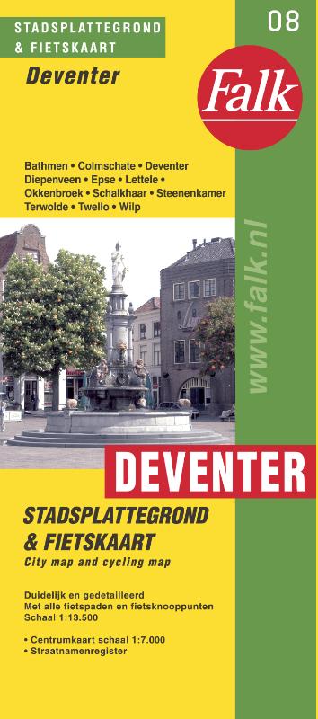 Online bestellen: Stadsplattegrond Deventer | Falk
