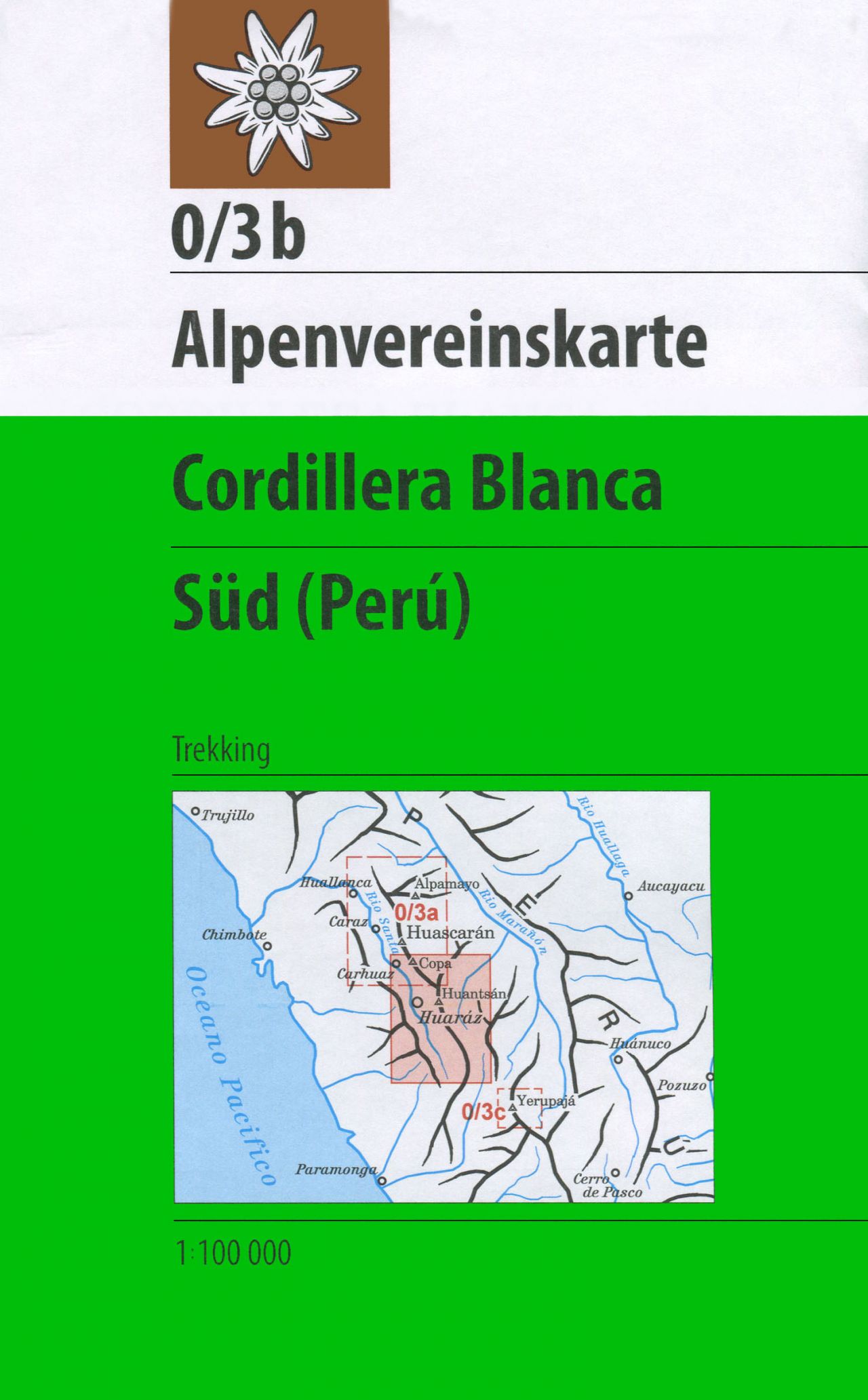 Online bestellen: Wandelkaart 0/3b Alpenvereinskarte Cordillera Blanca - Sud - Peru | Alpenverein