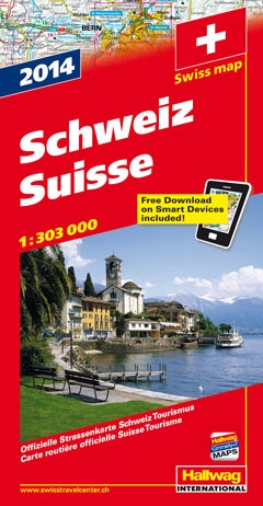 Wegenkaart - Landkaart Schweiz - Zwitserland | Hallwag |