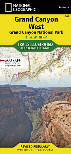 Online bestellen: Wandelkaart - Topografische kaart 263 Grand Canyon West | National Geographic