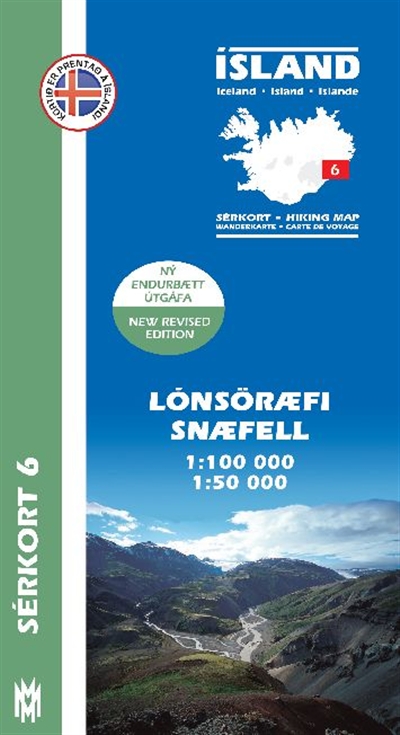 Online bestellen: Wandelkaart 06 Serkort Lónsöræfi - Snæfell - IJsland | Mal og Menning