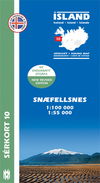 Wandelkaart 10 Snæfellsnes  - IJsland | Mal og Menning | 