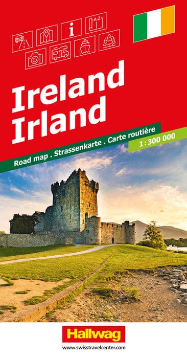 Online bestellen: Wegenkaart - landkaart Ireland - Ierland | Hallwag