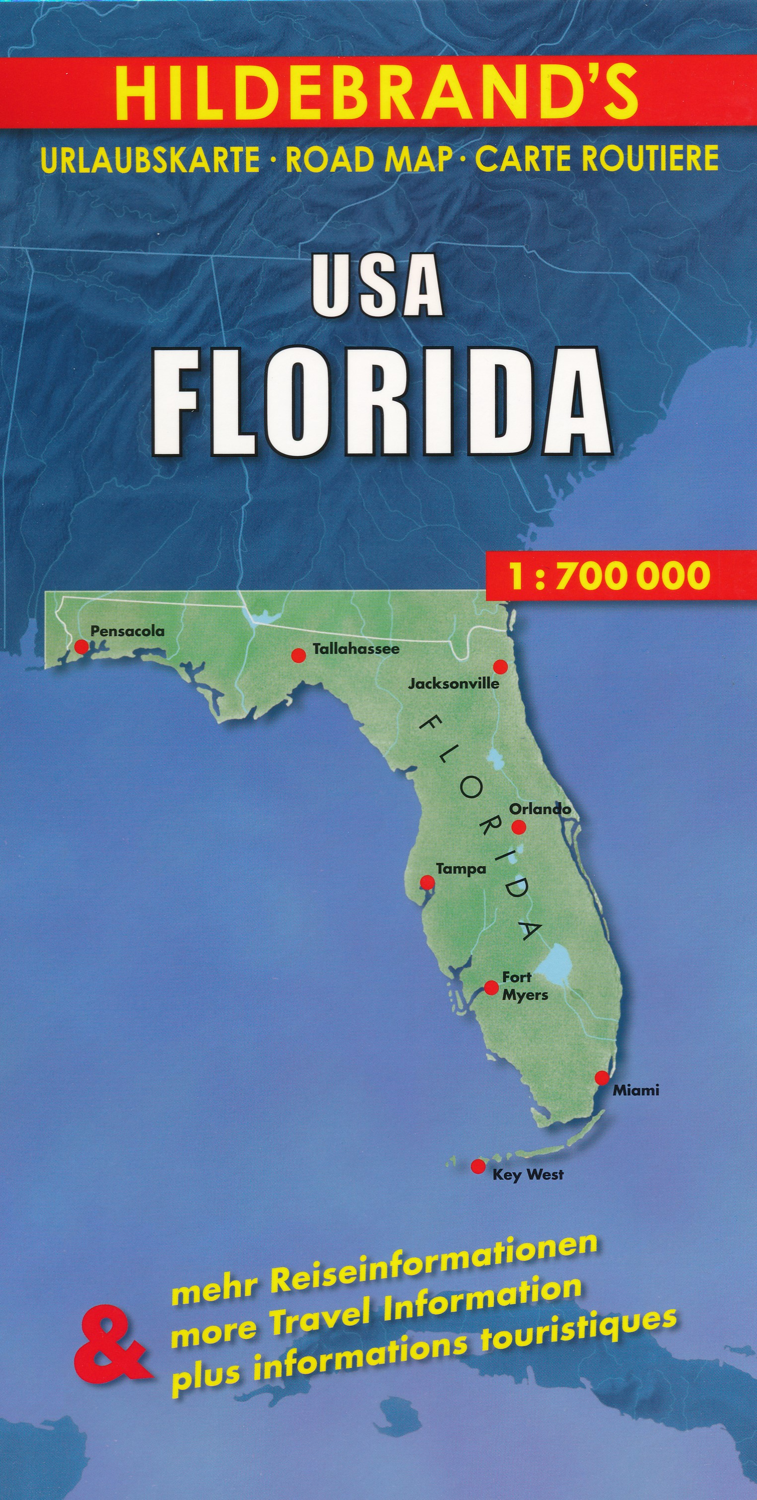 Online bestellen: Wegenkaart - landkaart Florida | Hildebrand's