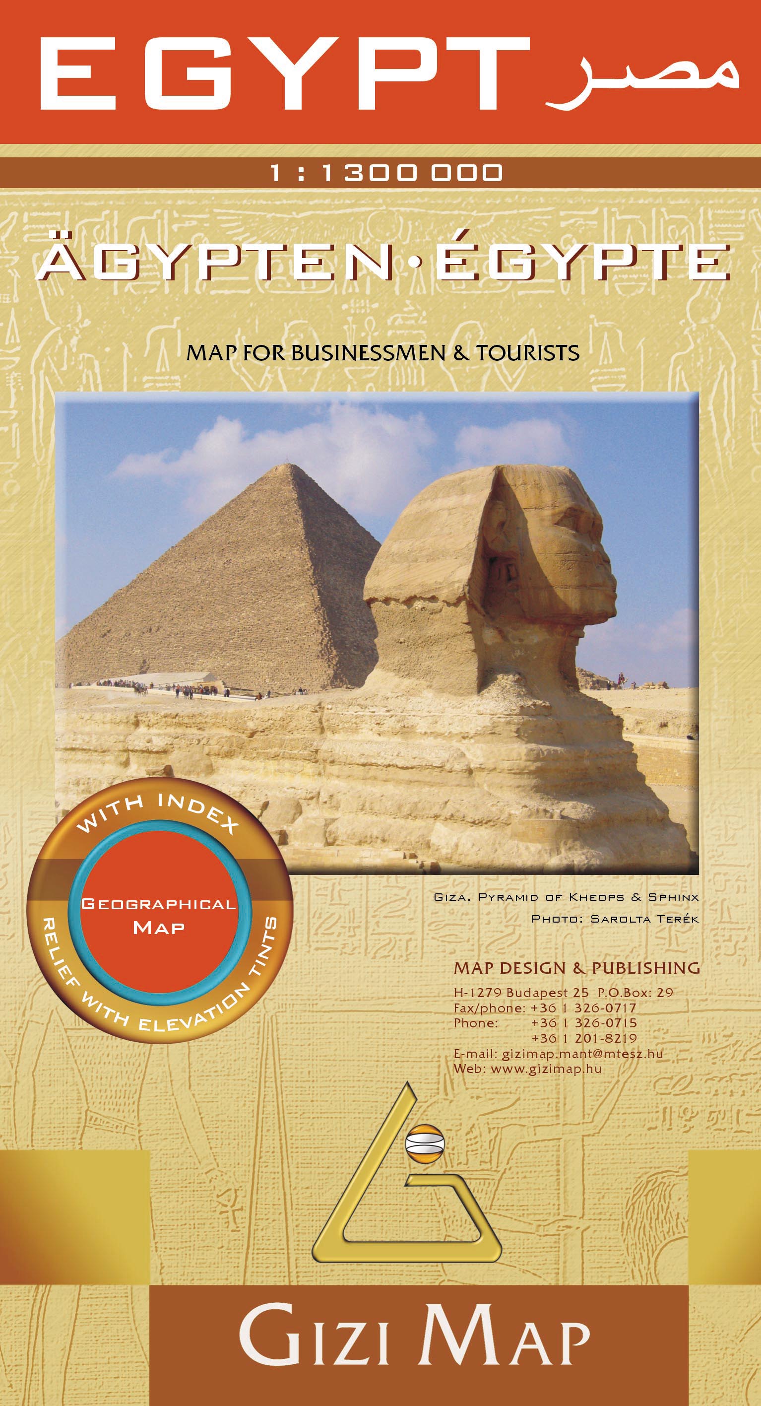 Online bestellen: Wegenkaart - landkaart Egypt - Egypte | Gizi Map