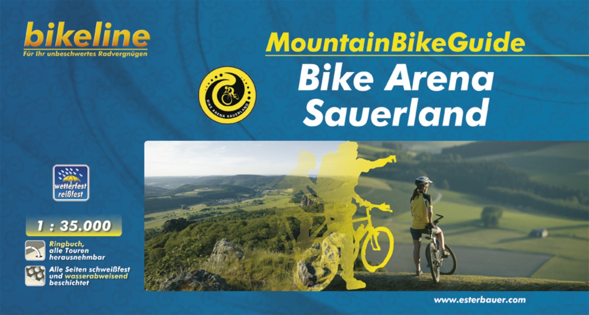 Online bestellen: Mountainbikegids Bikeline Mountainbikeguide Bike Arena Sauerland | Esterbauer